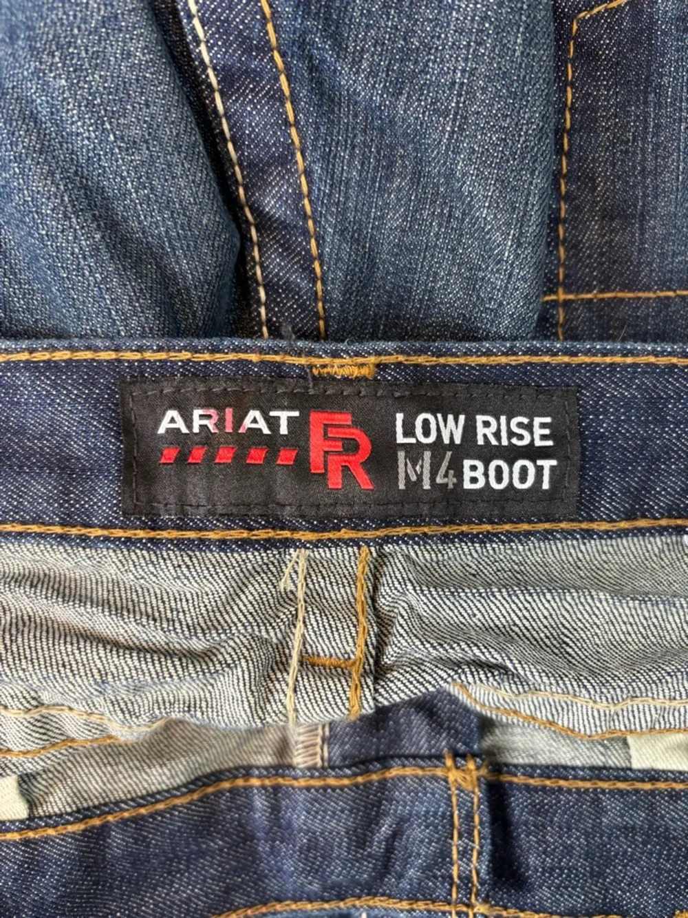 Ariat Jeans Men 38/32 Blue M4 Flame Resistant Low Rise Boot Cut Cat 2 Work Jeans